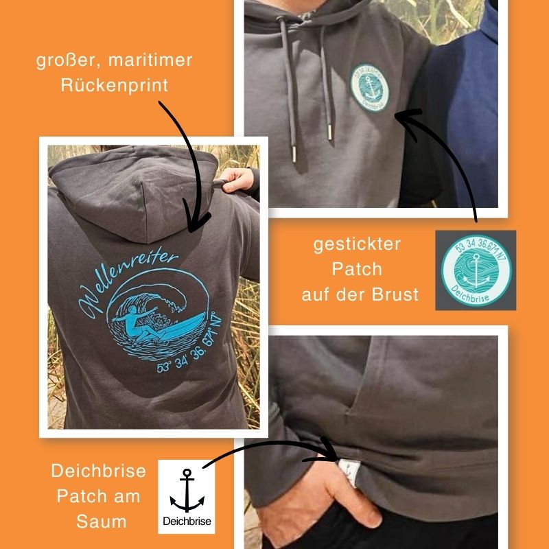 Unisex Hoodie "Wellenreiter"