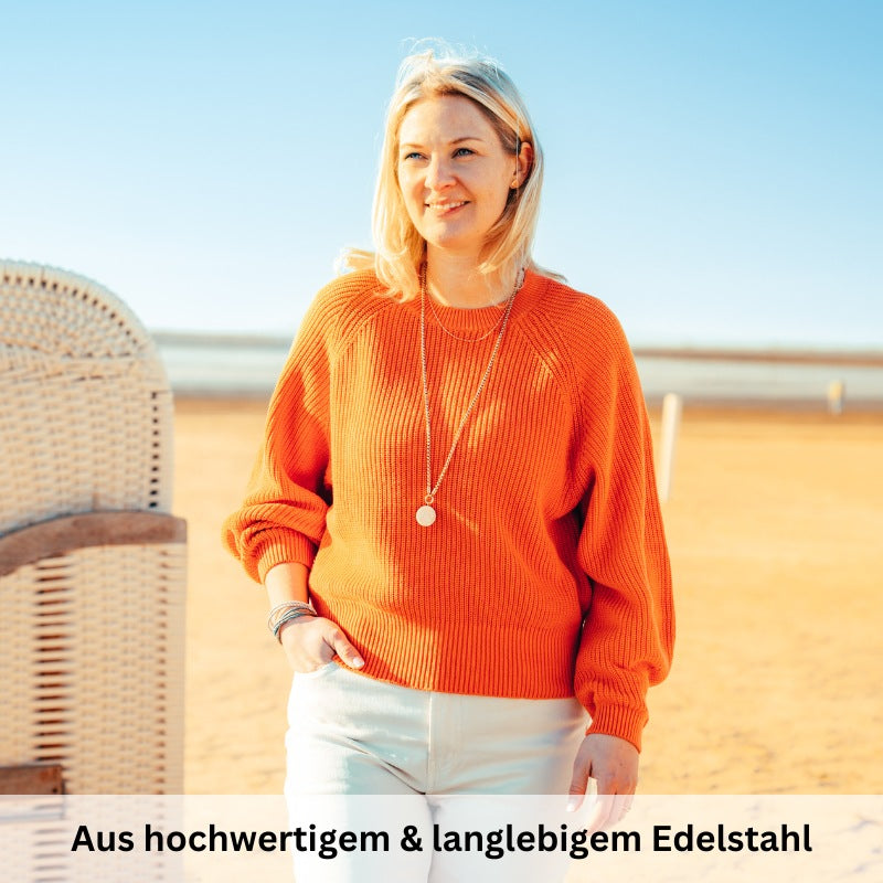 Kettenanhänger Norddeich aus Edelstahl