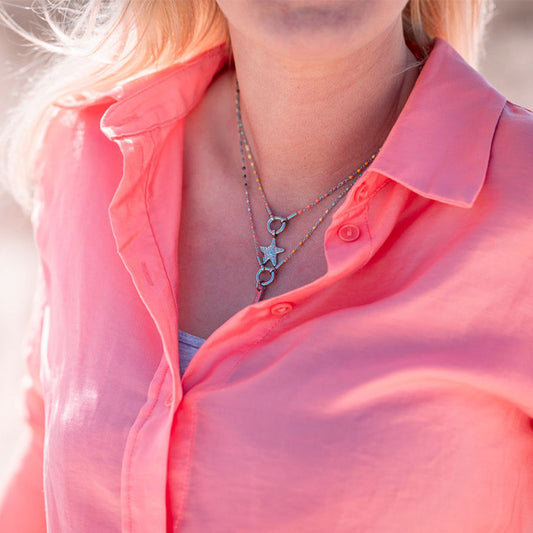 Kettenanhänger Seestern (klein) aus Edelstahl