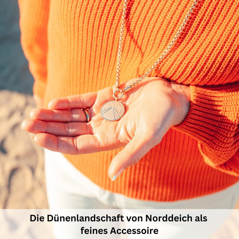 Kettenanhänger Norddeich aus Edelstahl