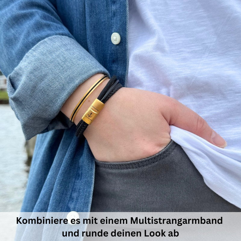 Edelstahl-Bangle Seekraft