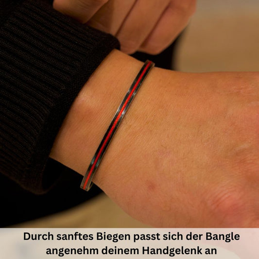 Edelstahl-Bangle Seegang
