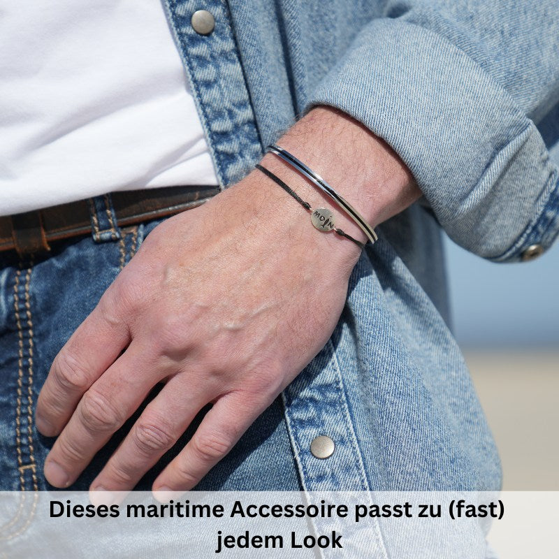 Edelstahl-Bangle Seekraft