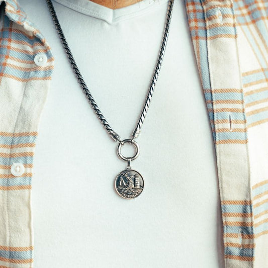 Kettenanhänger Nordseeliebe aus Edelstahl (Kapitän rockt)