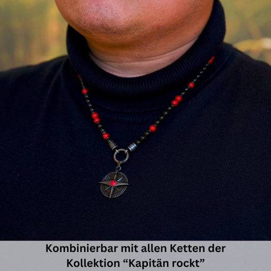 Kettenanhänger Steuerbord aus Edelstahl