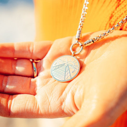 Kettenanhänger Norddeich aus Edelstahl