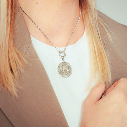 Kettenanhänger Nordseeliebe aus Edelstahl (Küstengirls)