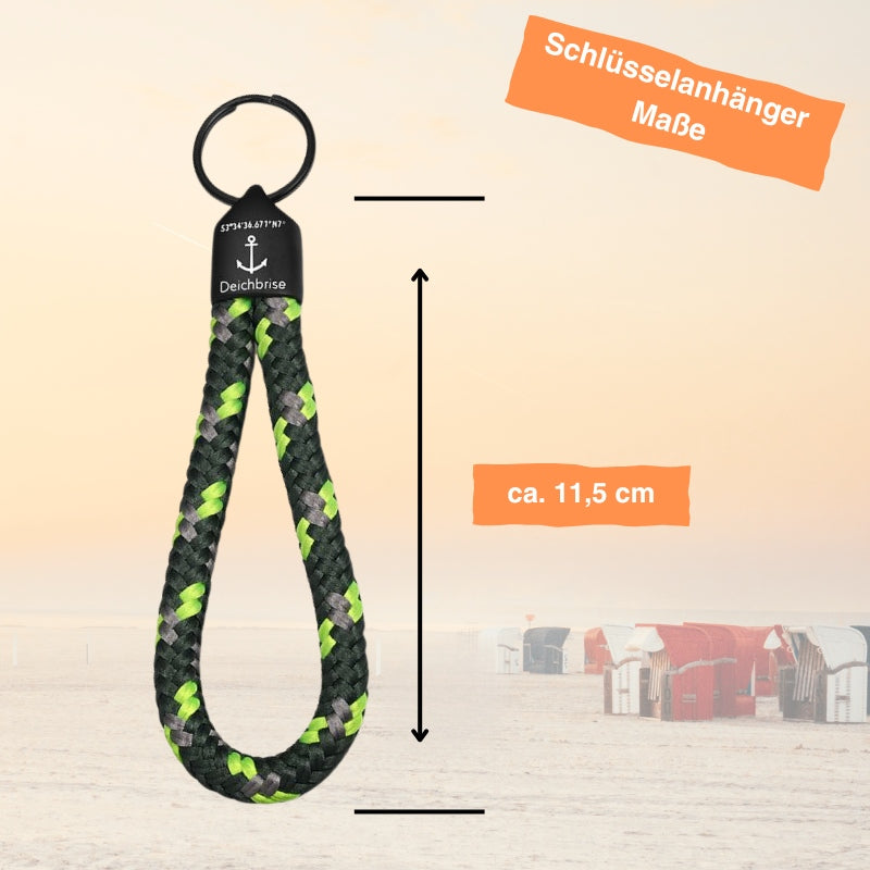 Schlüsselanhänger aus Segeltau Kitesurfer (8mm)