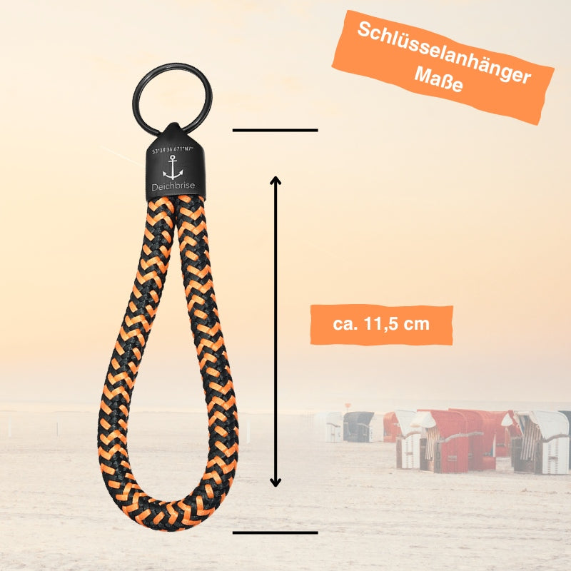 Schlüsselanhänger aus Segeltau Windsurfer (8mm)