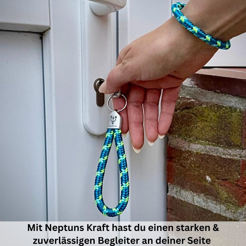Schlüsselanhänger aus Segeltau Neptuns Kraft (8mm)