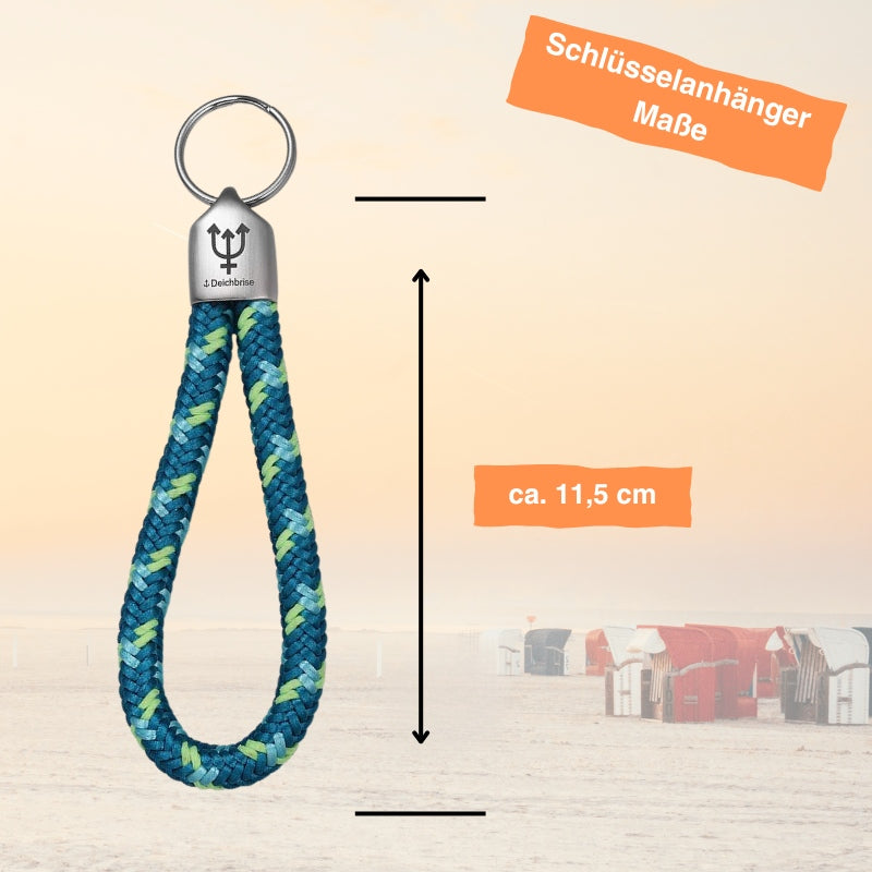 Schlüsselanhänger aus Segeltau Neptuns Kraft (8mm)