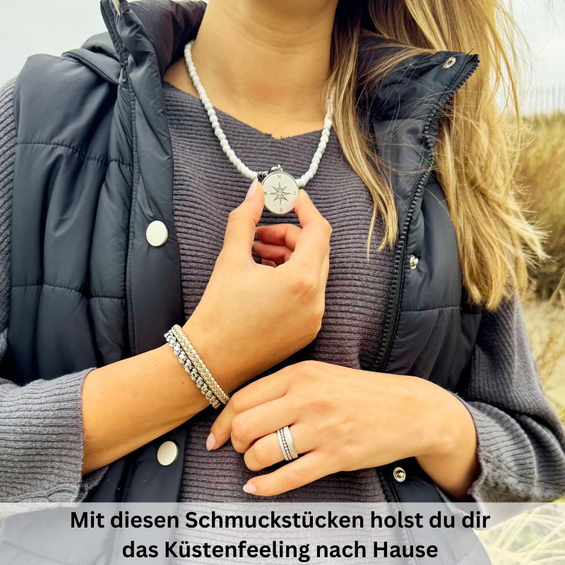 Kette Dünentraum + Joleen am Sandstrand + Schmuck Reisebox