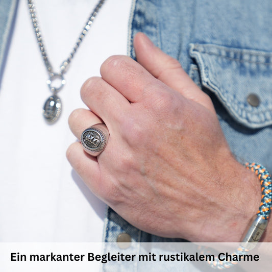 Siegelring "Pilsum" aus Edelstahl