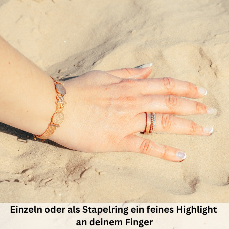 Ring Balls aus Edelstahl (Stapelring)