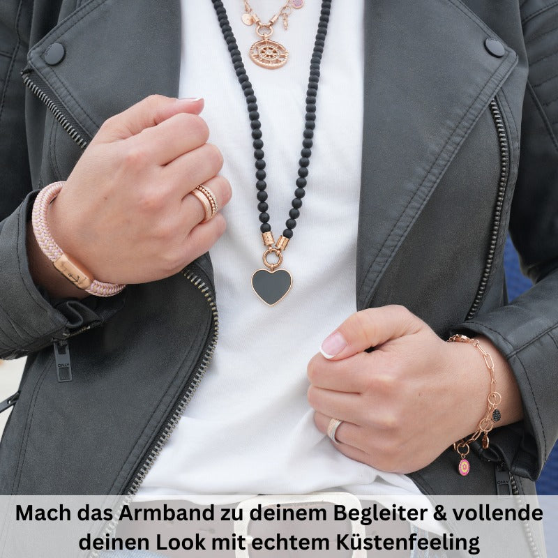 Charms Armband aus Edelstahl Beach (Click-it)