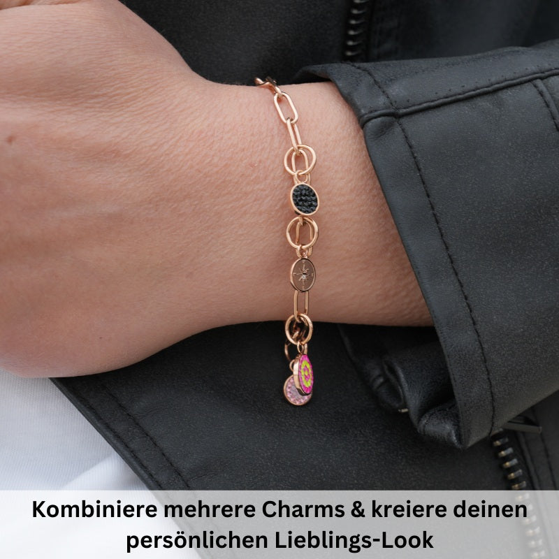 Charms Armband aus Edelstahl Beach (Click-it)