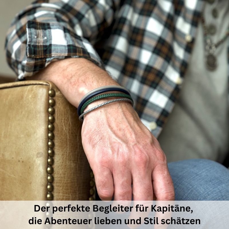 Leder Armband DĂĽnengras (Multistrang)