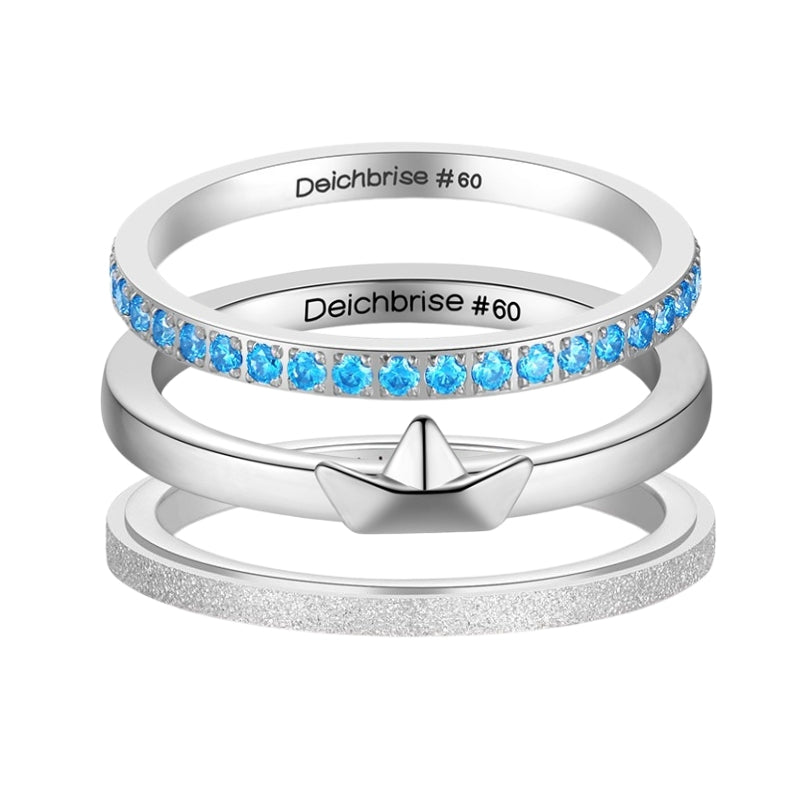 Stapelring-Set Meeresrauschen