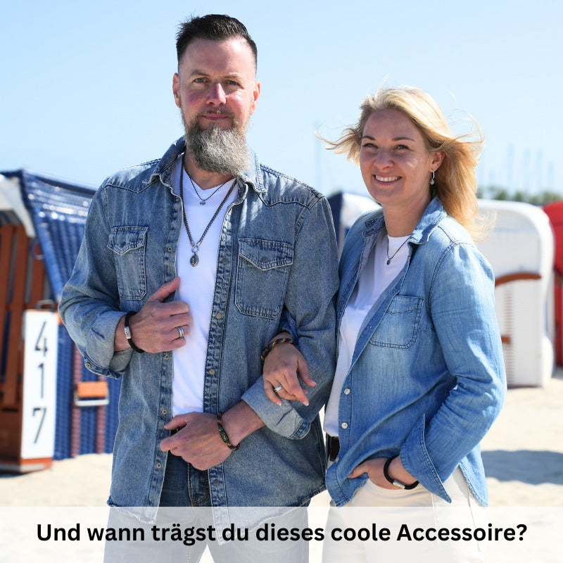 Segeltau Armband Regenbogen (8mm)