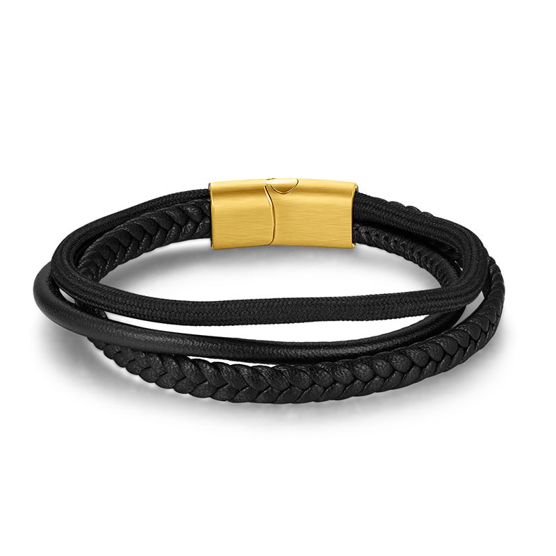 Leder & Segeltau Armband Small Rocky (Multistrang)