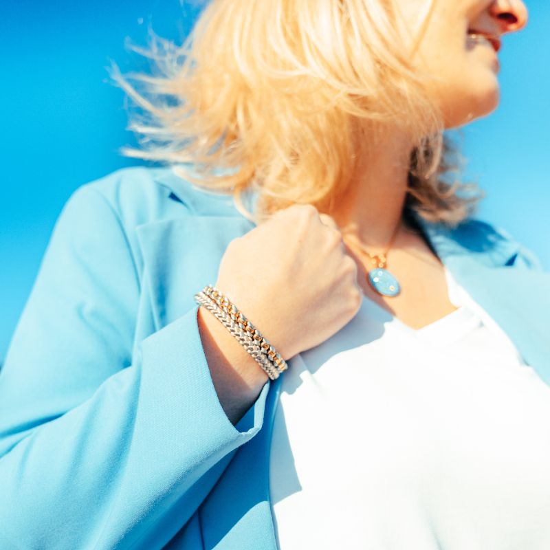 Armband Joleen am Sandstrand (Multistrang) Stahl-Tau & Segeltau