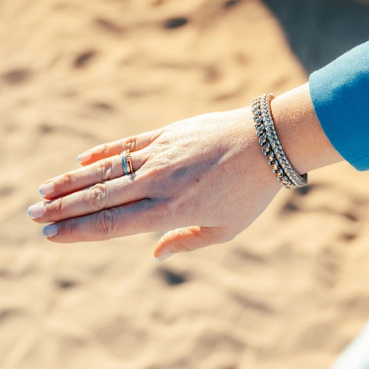 Armband Joleen am Sandstrand (Multistrang) Stahl-Tau & Segeltau