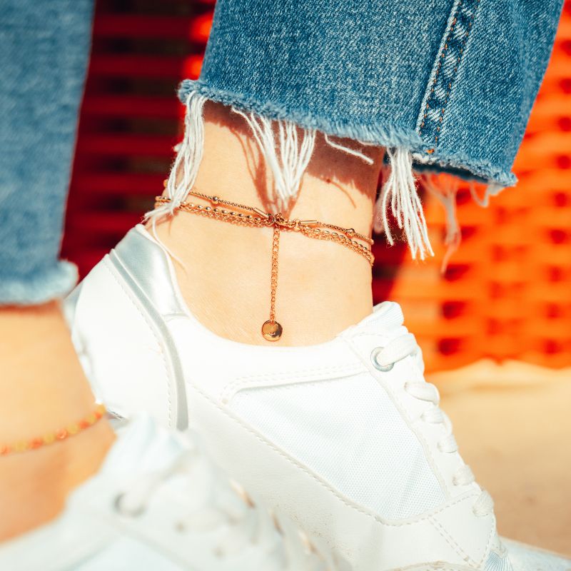 Fußkettchen aus Edelstahl Seestern