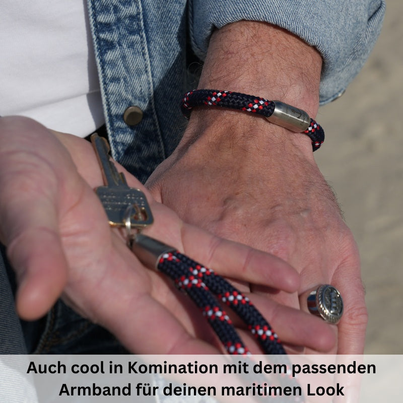 Schlüsselanhänger aus Segeltau Langeoog (8mm)