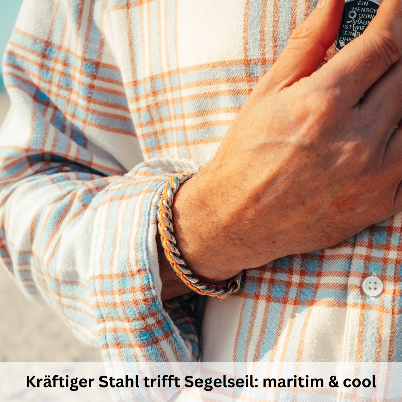 Stahltau Armband Steel Amrum (Kapitän rockt)