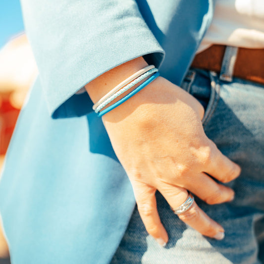 Leder-Armband Strand und Meer (Multistrang)