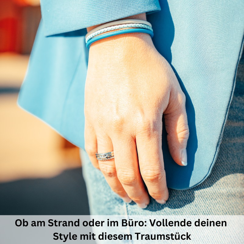 Leder-Armband Strand und Meer (Multistrang)