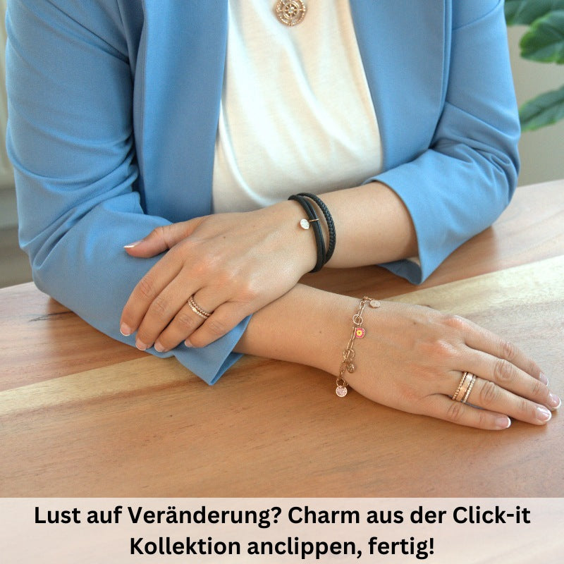 Leder & Segeltau Armband Small Rocky (Multistrang)