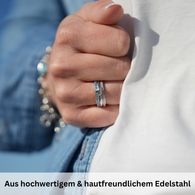 Stapelring-Set Meeresrauschen