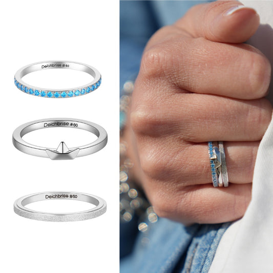 Stapelring-Set Meeresrauschen