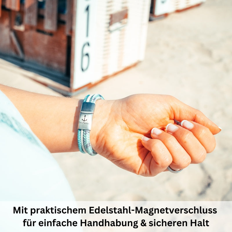 Leder & Segeltau Armband Sue (Multistrang)
