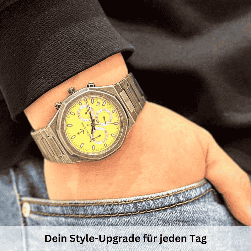 Chronograph Bootsmann 41mm (Herren) (Vintage-Gelb)