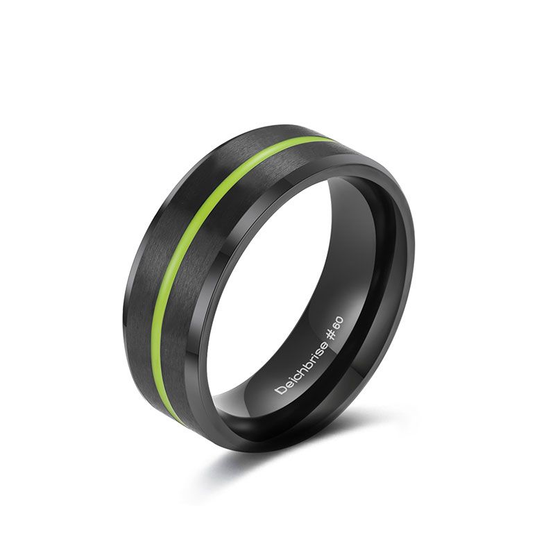 Unisex Ring zweifarbig (Amrum, Windstärke, Kitesurfer)