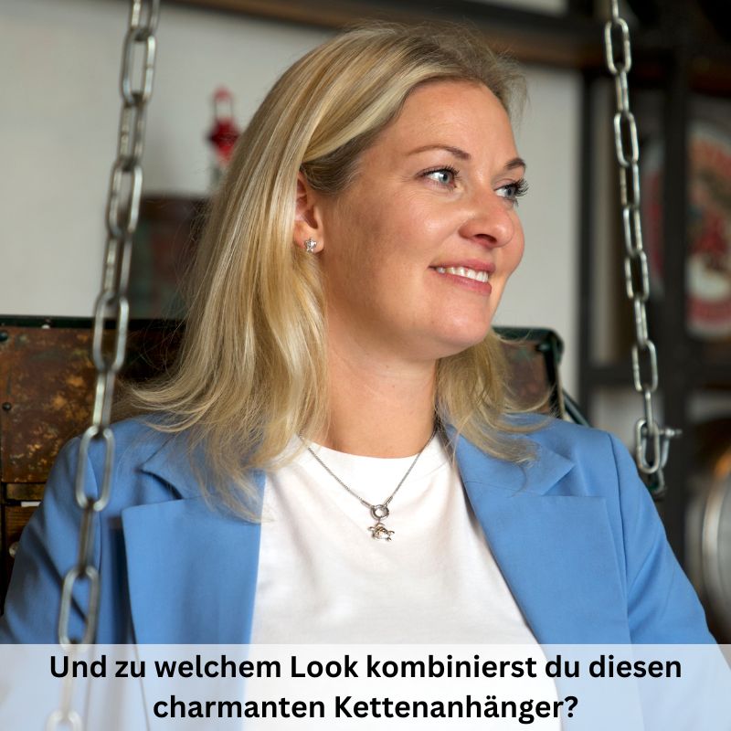 Kettenanhänger Schildkröte aus Edelstahl