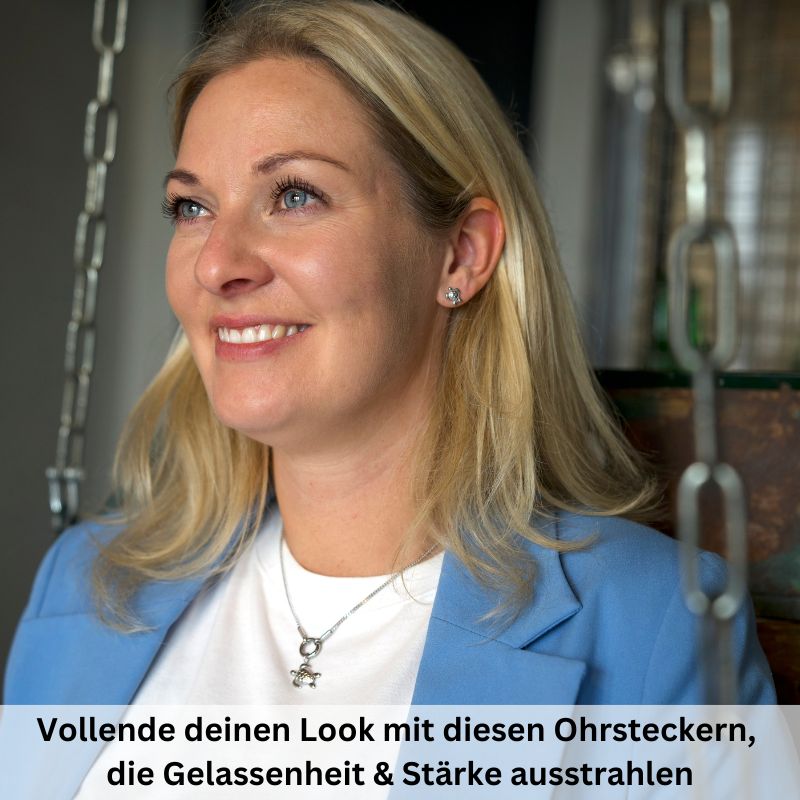 Ohrstecker Schildkröte aus Edelstahl