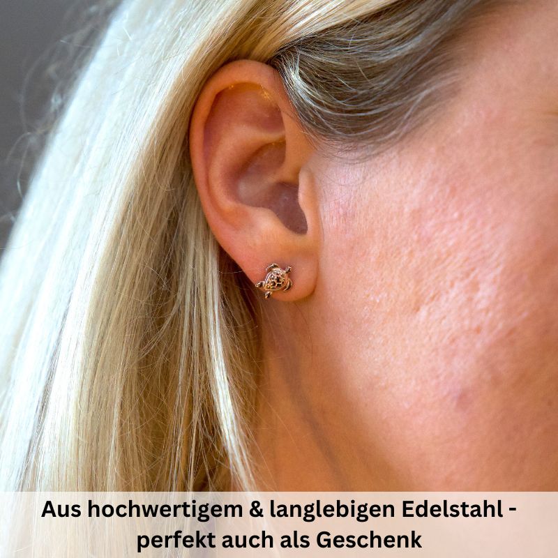Ohrstecker Schildkröte aus Edelstahl
