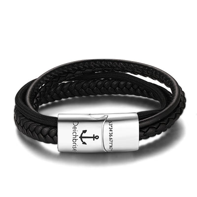 Leder & Segeltau Armband Rocky (Multistrang)