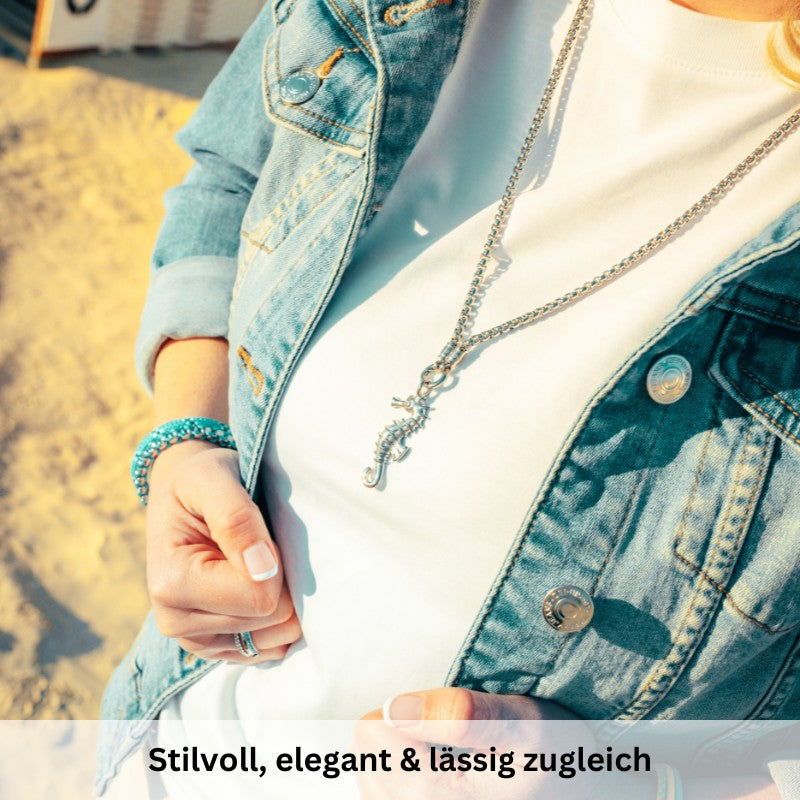 Kettenanhänger Seepferdchen aus Edelstahl