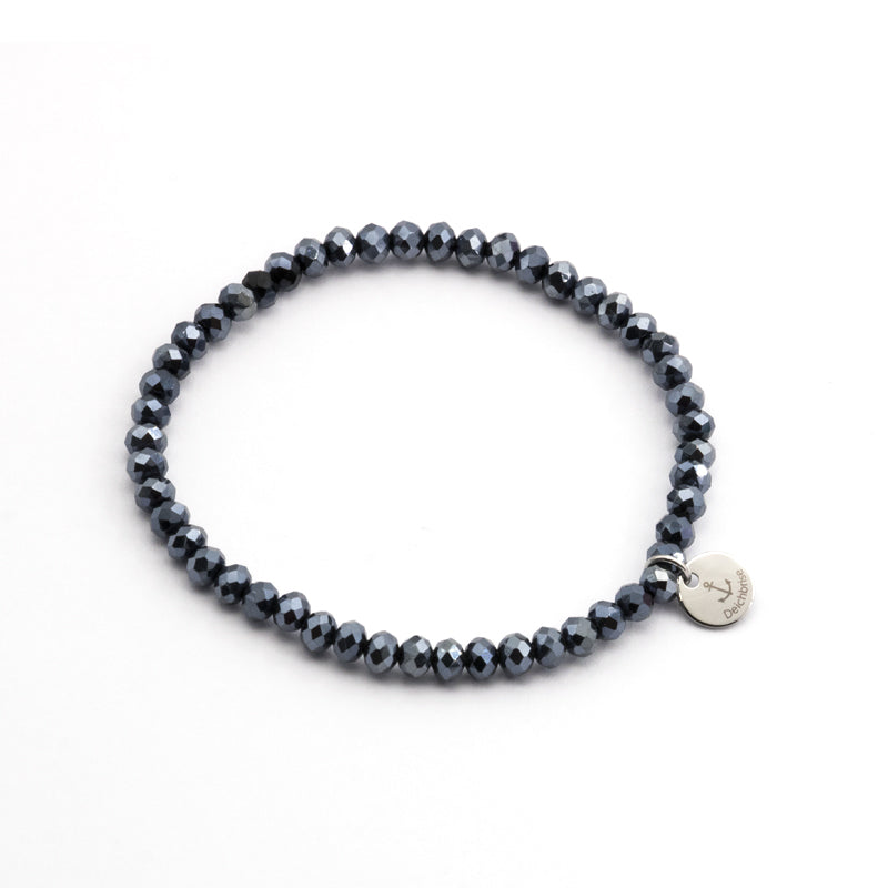 Glasperlen Armband (black-shine)