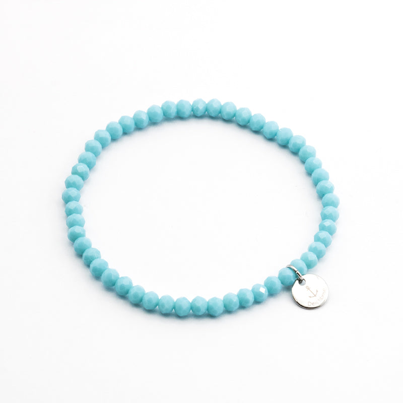 Glasschliffarmband (turquoise)