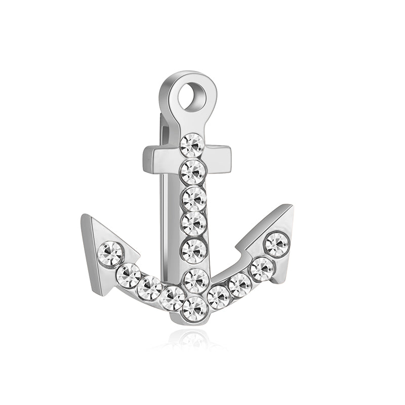 Lüttje-Charming Bundle Veggie Leder schwarz inkl. 3 Charms & Stopper