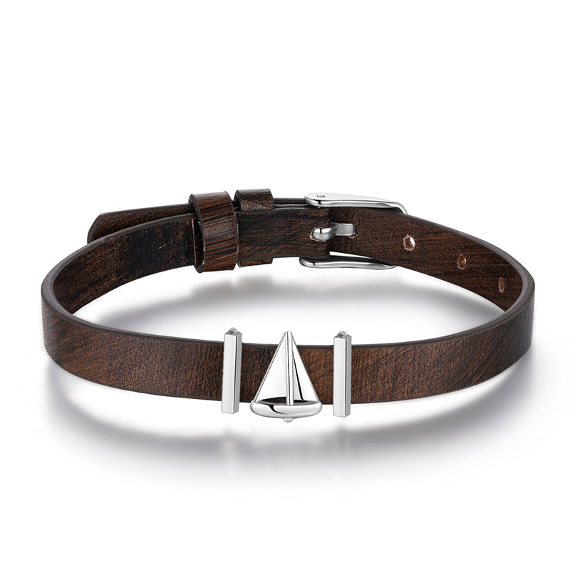 Armband Leder schwarz-vintage (Lüttje-Charming)