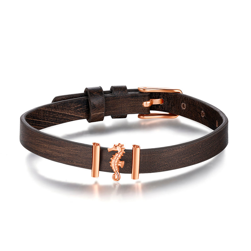 Armband Leder schwarz-vintage (Lüttje-Charming)