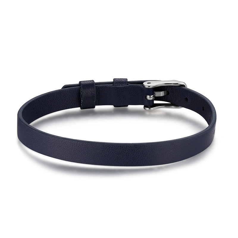 Armband Leder marineblau (Lüttje-Charming)