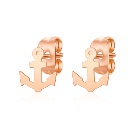 Ohrstecker Anker aus Edelstahl