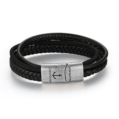 Leder & Segeltau Armband Rocky (Multistrang)